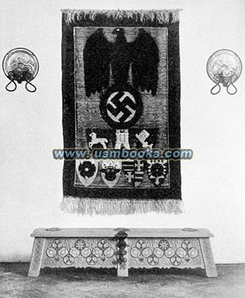 Nazi eagle and swastika wall hanging
