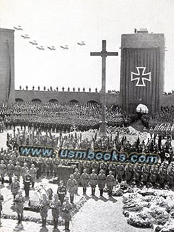 DLV flies over Tannenberg Memorial ast Prussia
