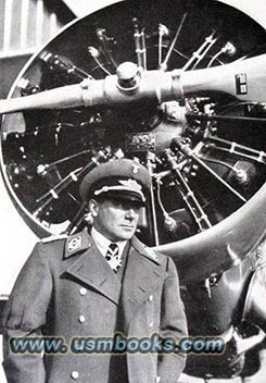 Ernst Udet in front of his 800 hp Curtis-Hawke