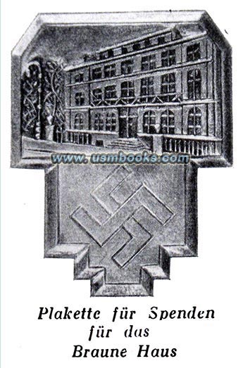 Nazi swastika tinnie, NSDAP Braunes Haus Munich