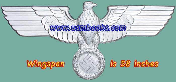 Nazi eagle and swastika