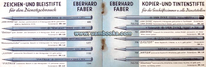 German map pencils case, « EBERHARD FABER »