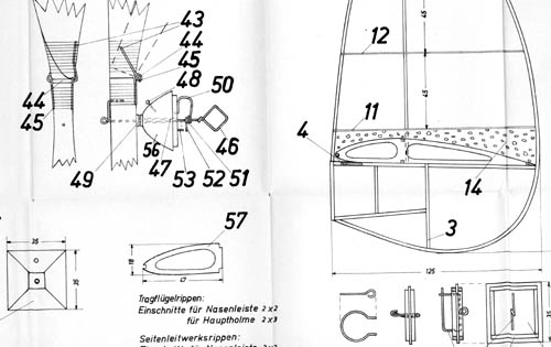 Nazi model plane details