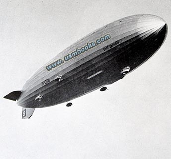 Nazi swastika marked zeppelin