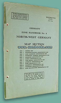 GERMANY HANDBOOK ZONE 4 MAP SECTION RESTRICTED dated July 1944