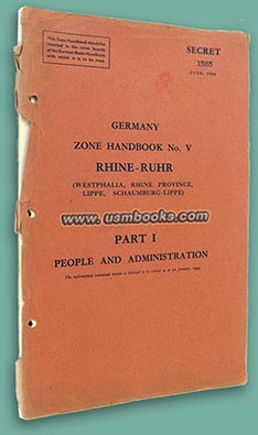 HANDBOOK ZONE V RHINE-RUHR June 1944