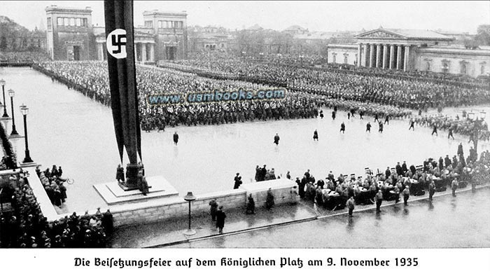 9 November 1935, Nazi martyr coffins at the Knigsplatz in Munich