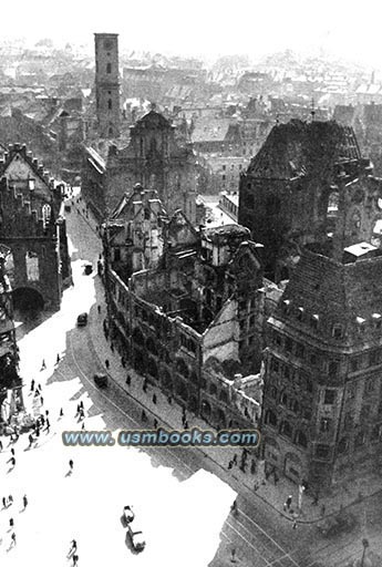 1945 Munich, bomb damage