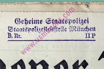 Geheime Staatspolizei file copy