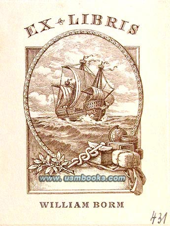 William Borm library bookplate