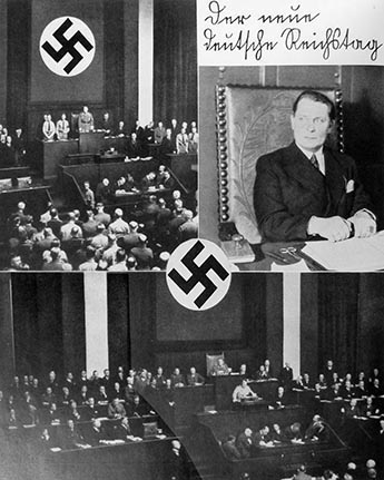 1933 Nazi Government, Reichstag. Hermann Goering