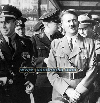 Hitler with high-ranking Nazis and SS men