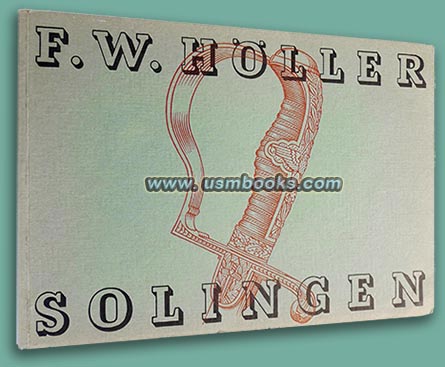 Nazi dagger and sword catalog F.W. Hller Waffenfabrik Solingen