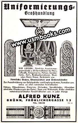 Alfred Kunz medals, orders and insignia