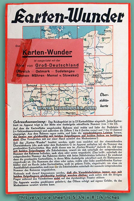 1939 Bakelit Navigationsgerat Karten-Wunder mit Gebrauchsanweisung