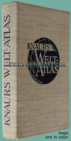 1939 Knaurs World Atlas