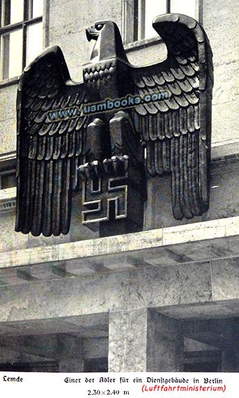 Nazi Air Ministry eagle and swastika