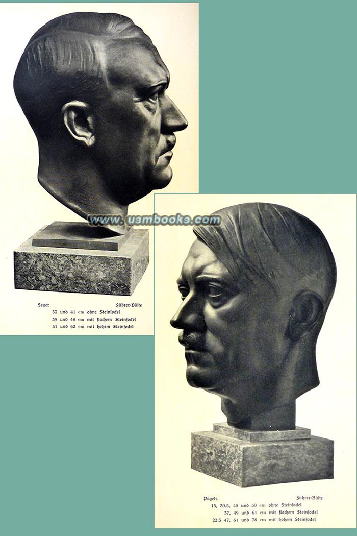 Adolf Hitler busts produced by Lauchhammer in 1938