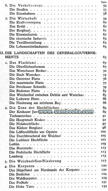 Landeskunde des Generalgouvernements, Burgverlag Krakau 1943 Nazi book