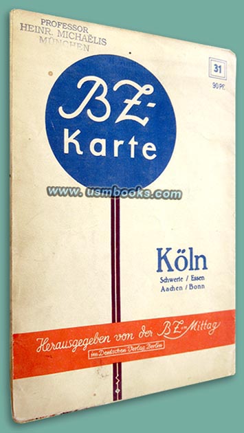 3. Reich BZ-Karte 31 Kln Cologne