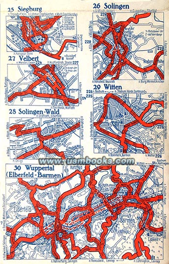 Third Reich SOLINGEN city map