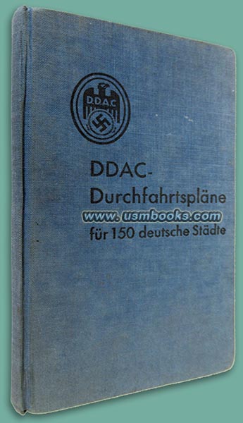 DDAC-Durchfahrtsplaene fuer 150 deutsche Staedte mit 1938 Ostmark Anhang