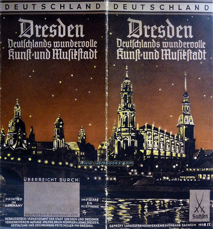 1938 Nazi tourist information DRESDEN