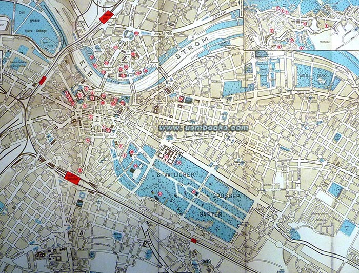 1938 Nazi map of Dresden