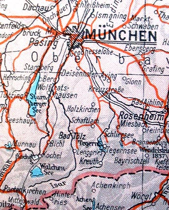 Nazi Map of Adolf Hitler's Greater Germany