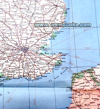 1940 Nazi map southern England