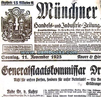 Mnchner Neueste Nachrichten 11 November 1923