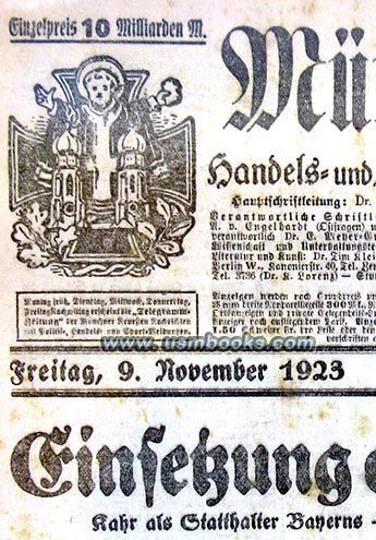 Mnchner Neueste Nachrichten 9 November 1923