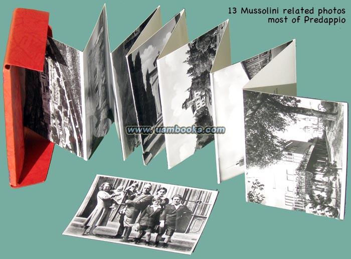 Benito Mussolini souvenir photo set