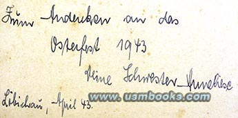 1943 Nazi book dedication