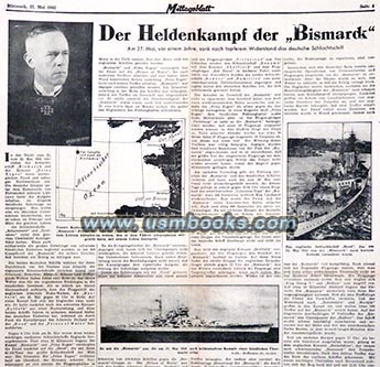 Nazi battleship BISMARCK