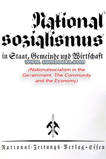 Nationalsozialismus in Staat, Gemeinschaft und Wirtschaft, 1934