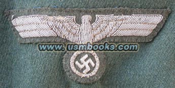 bullion embroidered Nazi breast eagle