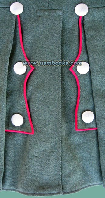 Karmesin (carmine) Waffenfarb piping