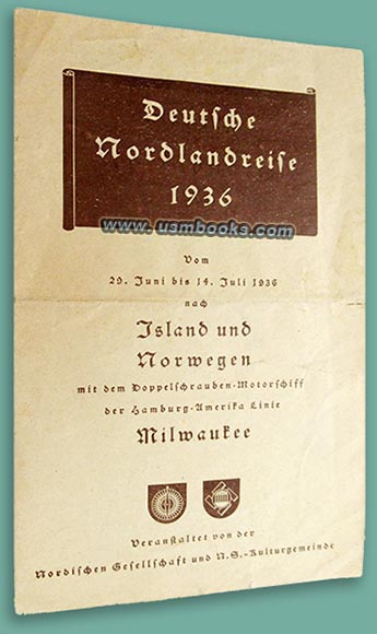 1936 Deutsche Nordlandreise Programm