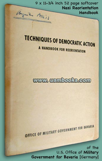 TECHNIQUES OF DEMOCRATIC ACTION, A Handbook for Reorientation, OMGB