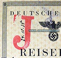 Nazi J marked passport