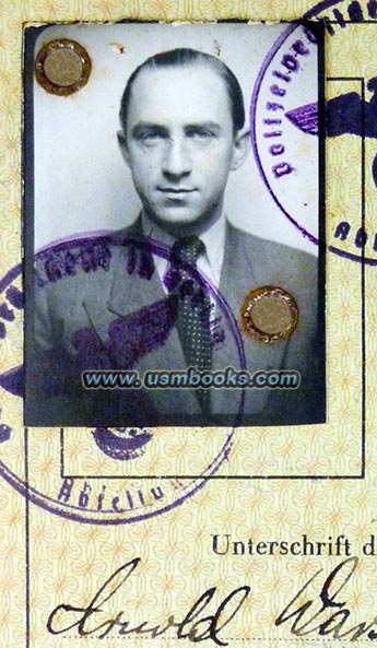 1938 Reisepass Arnold Warschawski