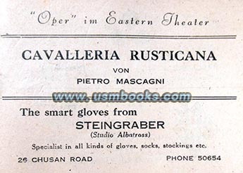 Cavalleria Rusticana opera in WW2 Shanghai