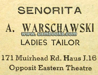 Ladies Tailor Senorita A.Warschawski