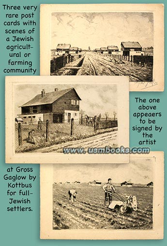 rein-jdische landwirtschaftliche Siedlung Gross-Gaglow postcards