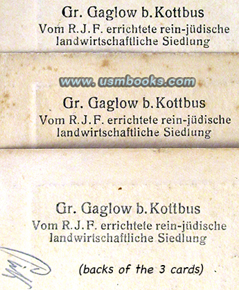 rein-jdische landwirtschaftliche Siedlung Gross-Gaglow bei Kottbus, Pure-Jewish Agricultural Settlement Gross-Gaglow