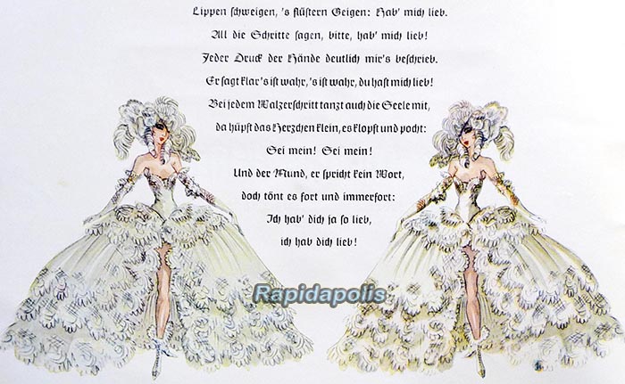 nazi operetta program, die Lustige Witwe, The Merry Widow