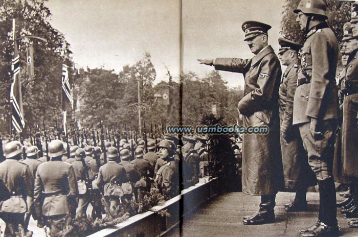 Hitler and Wehrmacht Generals at the Nazi Victory Parade