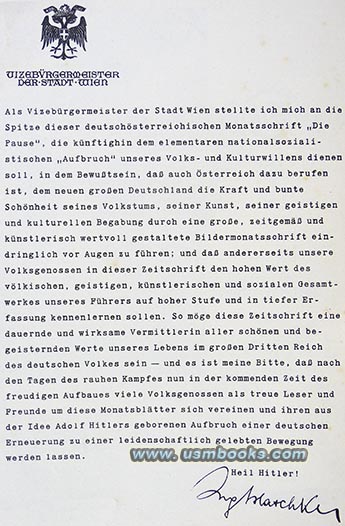 pro-Nazi foreword by Hanns Blaschke