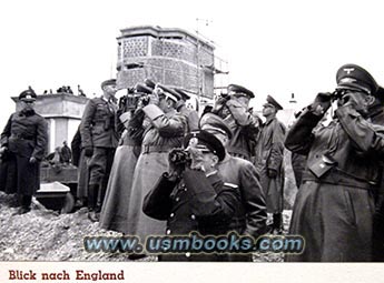Nazi Gauleiters looking at England through binoculars